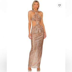 Bronx & Banco Sol Dress Gorgeous! Worn once. Gold sequin.